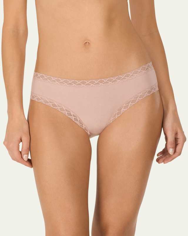 Bliss Lace-Trim Bikini Briefs